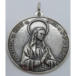 Medalla de Lourdes redonda...