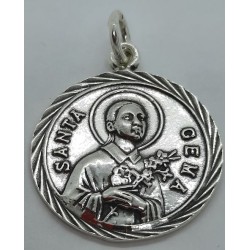 Medalla Santa Gema Redonda...