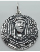 Medalla Virgen de la Salud de Malaga de Plata de Ley