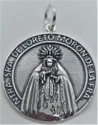 Medalla Virgen de Loreto de Moron de la Frontera de Plata de Ley