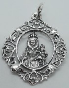 Medalla Virgen de la Fuensanta de Murcia de Plata de Ley