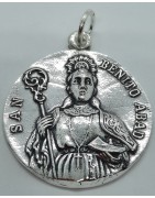 Medalla San Benito Abad de Plata de Ley