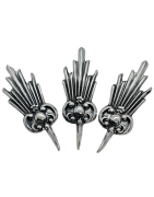 Potencias de Plata de Ley y Laton Plateado