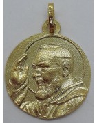 Medalla Padre Pio de Oro de Ley