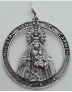 Medalla Virgen del Carmen de Plata de Ley