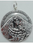 Medalla Virgen de los Dolores de Plata de Ley