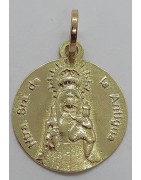 Medalla Virgen de la Antigua de Oro de Ley