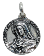 Medalla Virgen de la Encarnacion de Plata de Ley