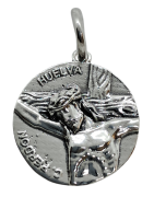 Medalla Cristo Perdon de Huelva de Plata de Ley